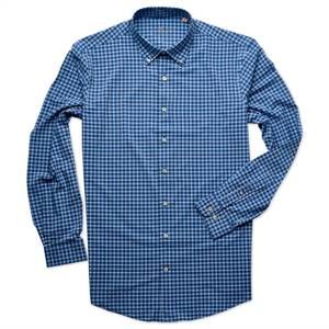 NEW HORN LEGEND men's victory grove performance shirt in navy/sky